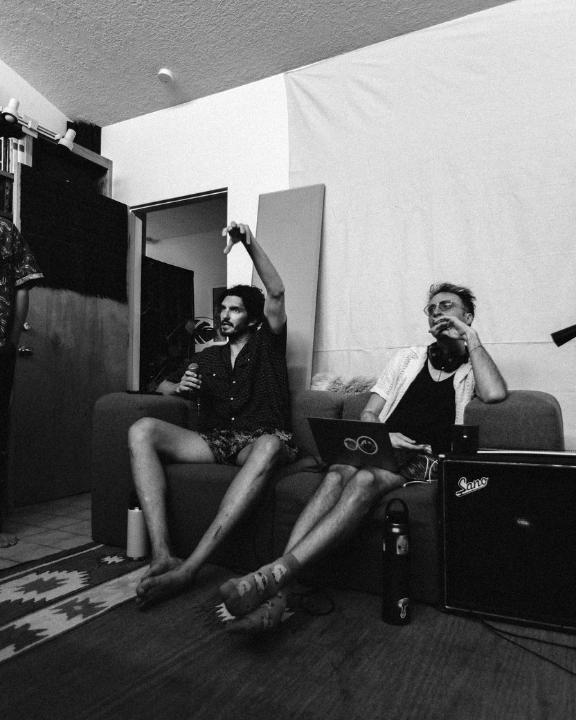 Between takes